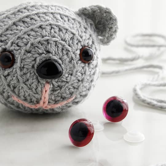 12 Pack: 18mm Craft Eyes with Plastic Washers by Loops & Threads™